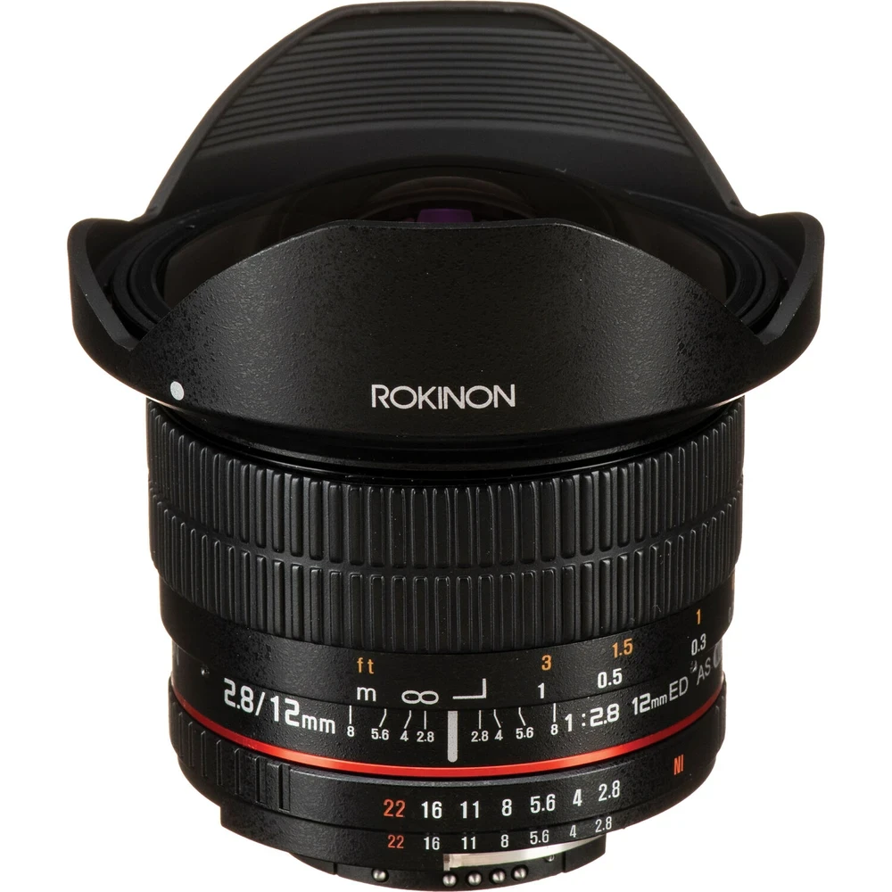 Rokinon 12mm f/2.8 ED AS IF NCS UMC Fisheye Lens for Nikon F Mount with AE Chip