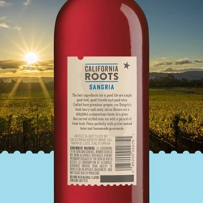 Sangria Red Wine  750ml Bottle  California Roots™