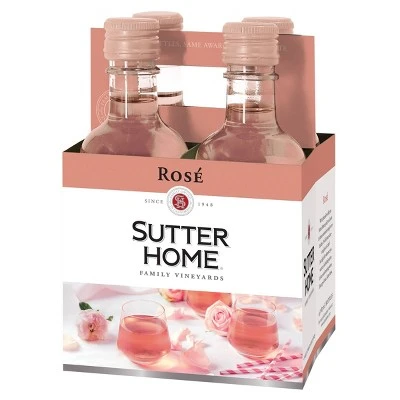 Sutter Home Rosé Wine  4pk/187ml Bottles