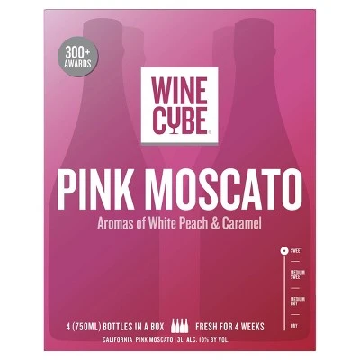 Pink Moscato Rose Wine  3L Box  Wine Cube™