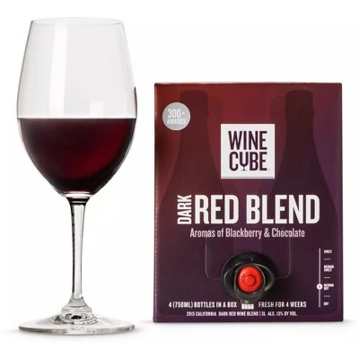 Dark Red Blend Red Wine  3L Box  Wine Cube™