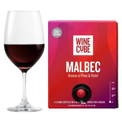 Malbec Red Wine  3L Box  Wine Cube™