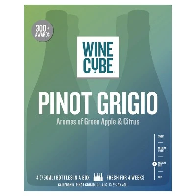 Pinot Grigio White Wine 3L Box  Wine Cube™