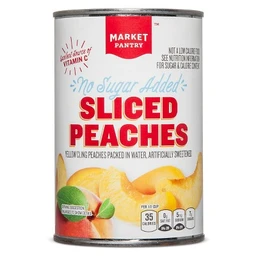 Market Pantry No Sugar Added Sliced Peaches 15 oz  Market Pantry™