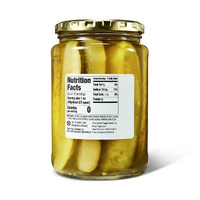 Organic Kosher Dill Pickle Spears 24 fl oz Good & Gather™