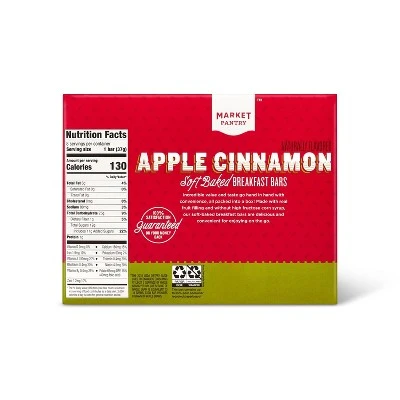 Market Pantry Apple Cinnamon Soft Baked Breakfast Bars, Apple Cinnamon