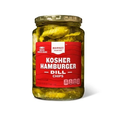 Kosher Hamburger Dill Chips  24oz  Market Pantry™