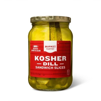 Market Pantry Kosher Dill Sandwich Slices, Kosher Dill
