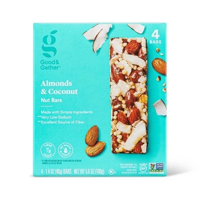 Almonds & Coconut Nut Bar 4ct Good & Gather™
