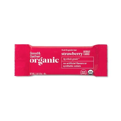 Organic Whole Grain Strawberry Fruit & Grain Bars  6ct  Good & Gather™