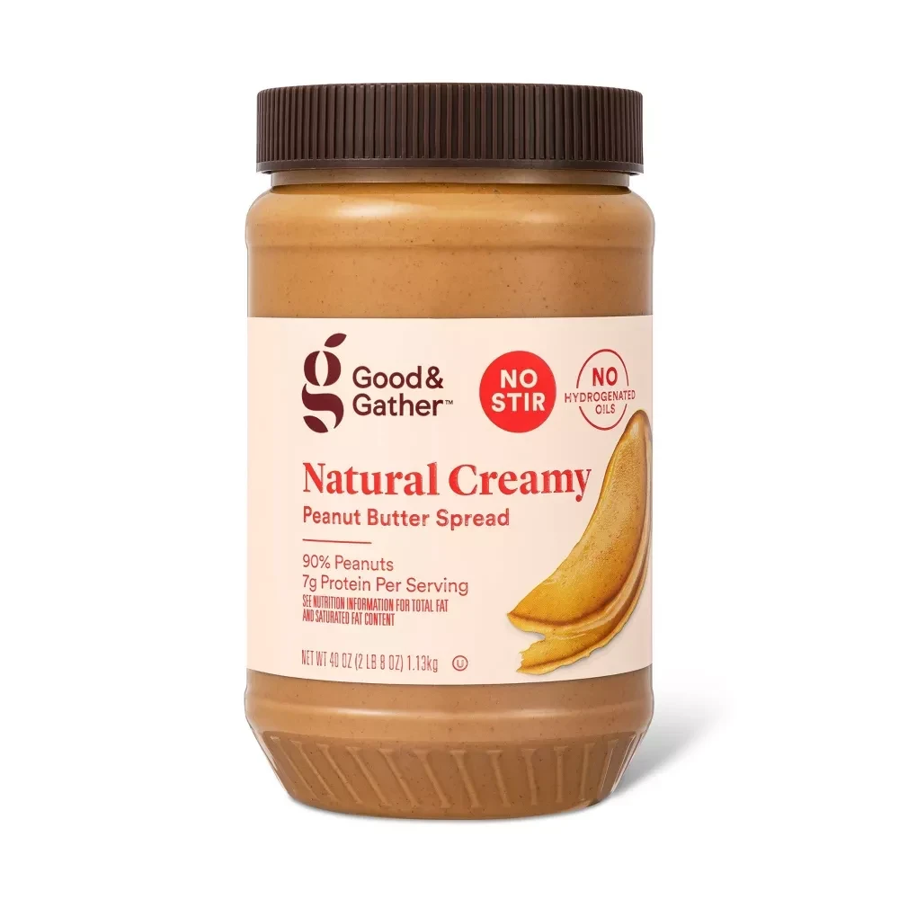 Natural No Stir Creamy Peanut Butter Spread 40oz Good & Gather™