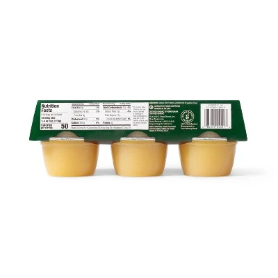 Organic Unsweetened Applesauce Cups  6ct  Good & Gather™