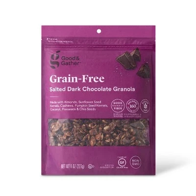 Salted Dark Chocolate Grain Free Granola 8oz Good & Gather™