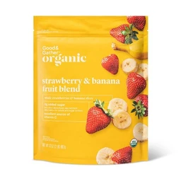 Good & Gather Good & Gather Organic Whole Strawberry & Banana Fruit Blend Slices, Strawberry & Banana