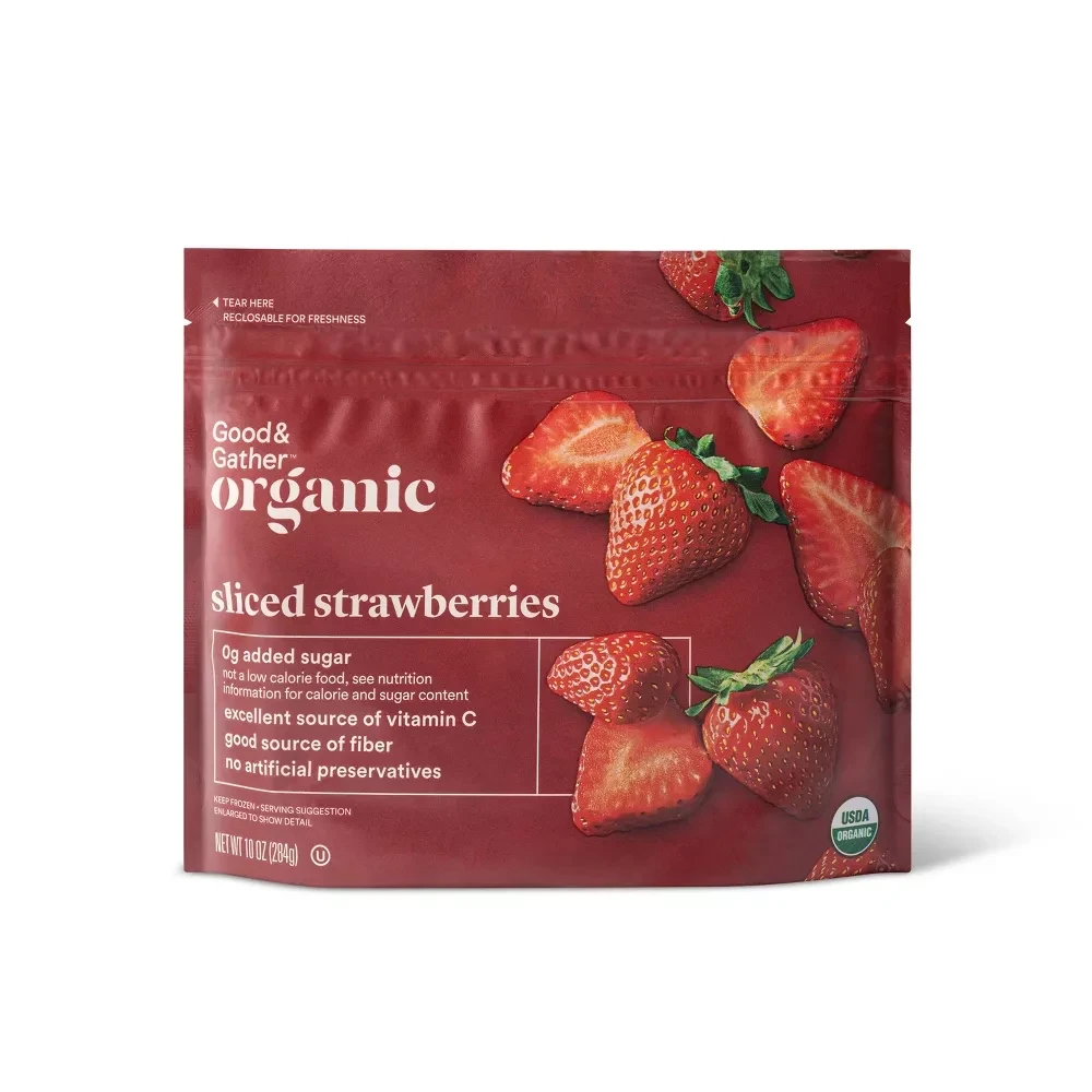 Good & Gather Organic Sliced Strawberries