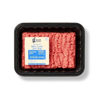 All Natural 80/20 Ground Beef 1lb Good & Gather™