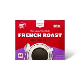 Market Pantry French Roast Medium Dark Roast Coffee  Single Serve Pods  48ct  Market Pantry™