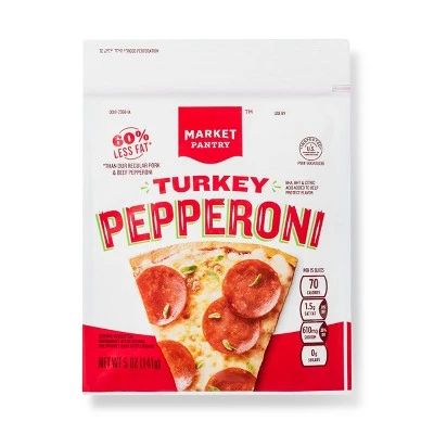 Turkey Pepperoni Slices  5oz  Market Pantry™