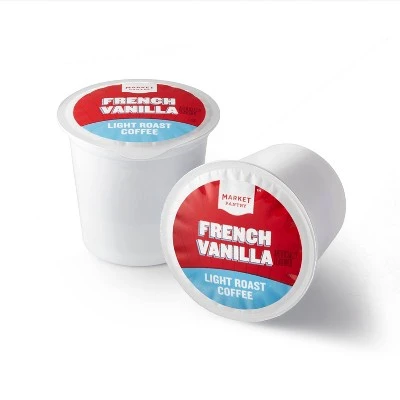 French Vanilla Light Roast Coffee  Single Serve Pods  12ct  Market Pantry™