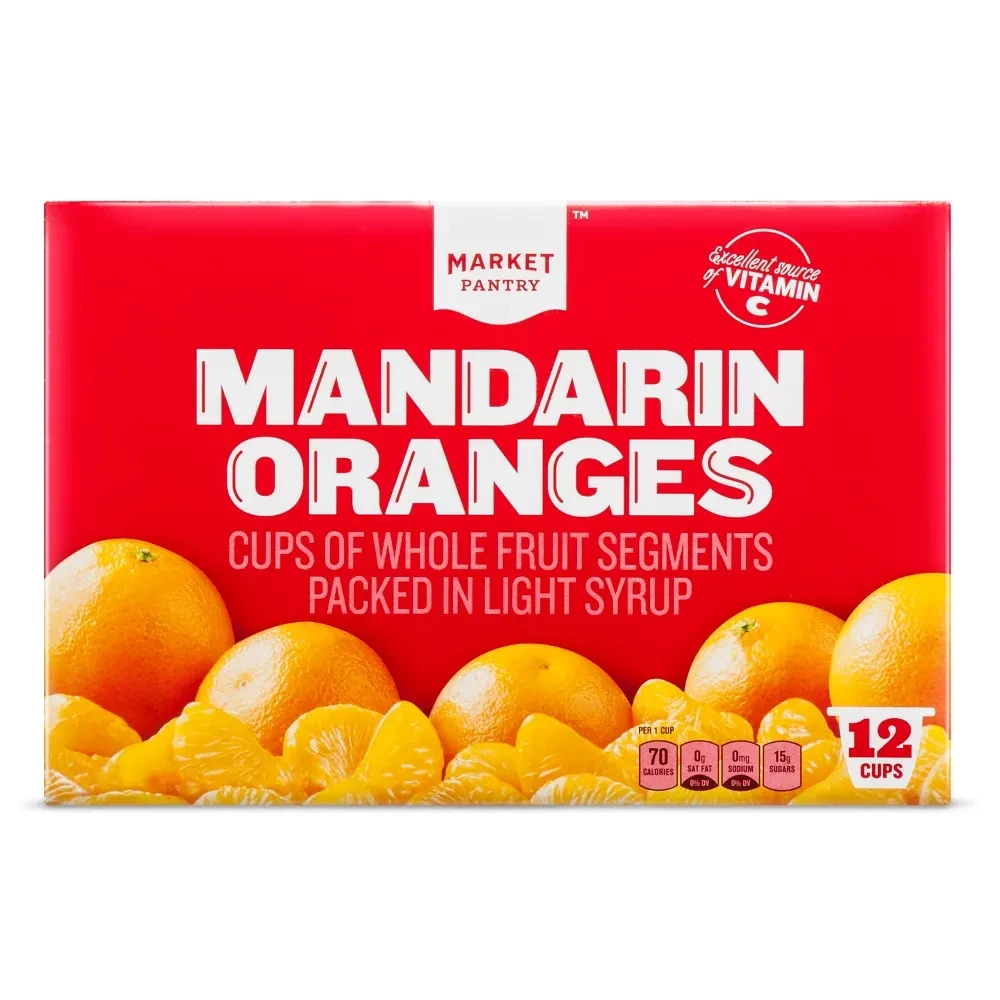 Market Pantry Mandarin Oranges Fruit in a Cup
