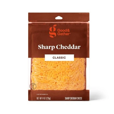 Good & Gather Sharp Cheddar Cheese Classic Shredded, Sharp Cheddar