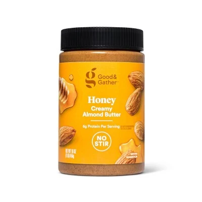 Good & Gather Honey Creamy Almond Butter, Honey Creamy