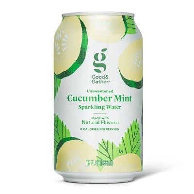 Cucumber Mint Sparkling Water 8pk/12 fl oz Cans Good & Gather™