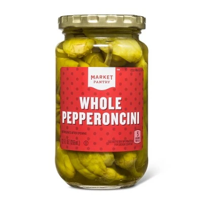 Whole Pepperoncinis 12 fl oz  Market Pantry™