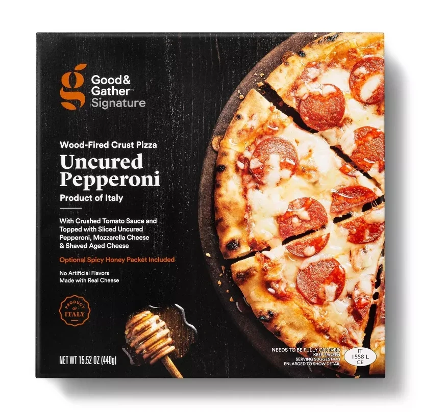 Signature Wood Fired Uncured Pepperoni with Spicy Honey Drizzle Frozen Pizza  15oz  Good & Gather™