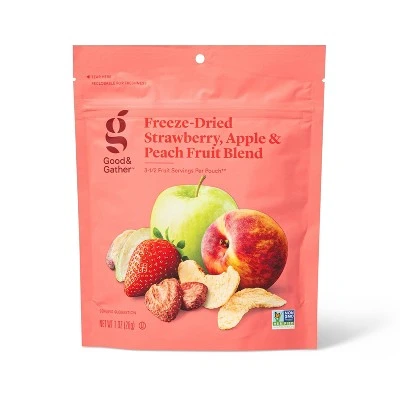 Apple, Strawberry, & Peach Freeze Dried Fruit Blend  1oz  Good & Gather™