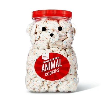 White Fudge Animal Cookies 44oz  Market Pantry™