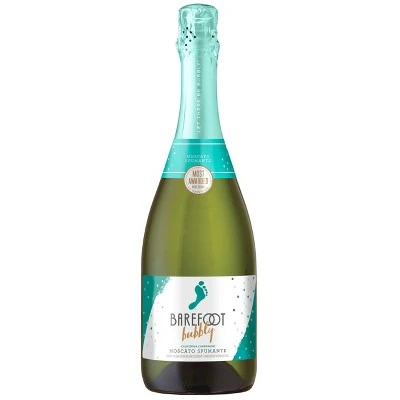 Barefoot Bubbly Moscato Spumante Sparkling Wine  750ml Bottle