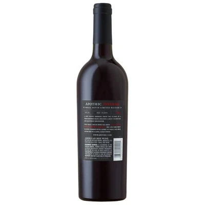 Apothic Inferno Red Blend Wine  750ml Bottle