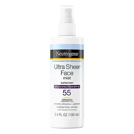 Neutrogena Ultra Sheer Face Mist Sunscreen Spray, SPF 55