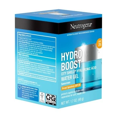 Neutrogena Hydro Boost City Shield Water Gel SPF 25 1.7oz