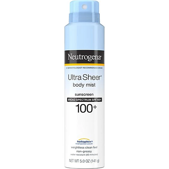 Neutrogena Ultra Sheer Lightweight Sunscreen Spray SPF 100+ 5oz