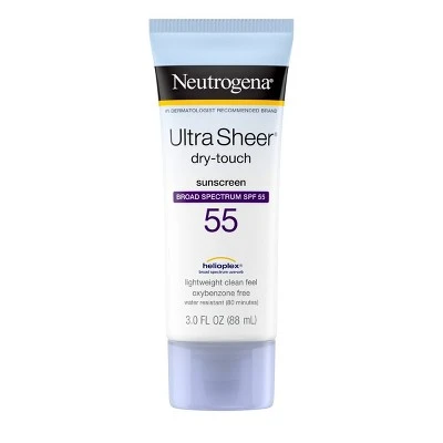 Neutrogena Ultra Sheer Dry Touch Sunscreen Lotion SPF 55 3 fl oz