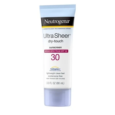 Neutrogena Ultra Sheer Dry Touch Sunscreen Lotion  SPF 30  3 fl oz