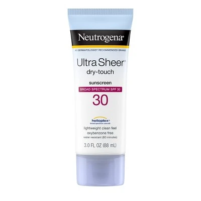 Neutrogena Ultra Sheer Dry Touch Sunscreen Lotion  SPF 30  3 fl oz