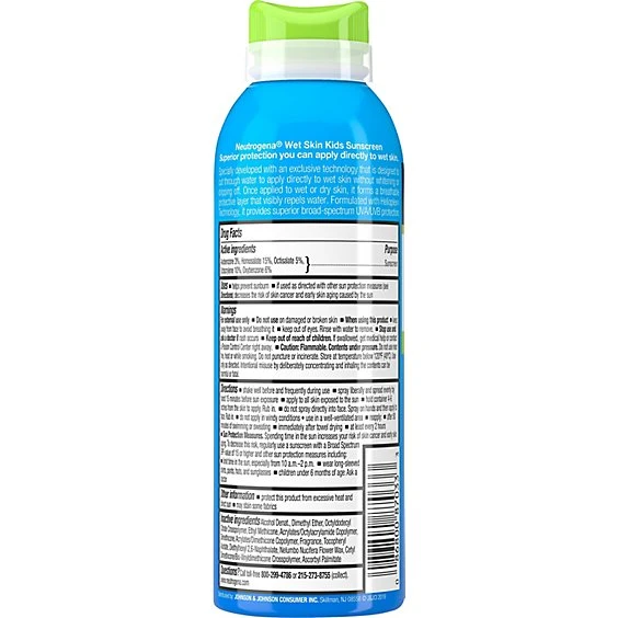 Neutrogena Wet Skin Kids Sunscreen Spray  SPF 70  5oz