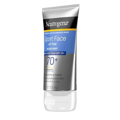 Neutrogena Ultimate Sport Face Oil Free Sunscreen Lotion  SPF 70+  2.5 fl oz