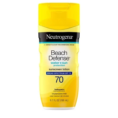 Neutrogena Beach Defense Broad Spectrum Sunscreen Body Lotion  SPF 70  6.7oz