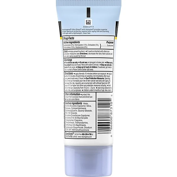 Neutrogena Ultra Sheer Dry Touch Water Resistant Sunscreen SPF 100 3 fl oz