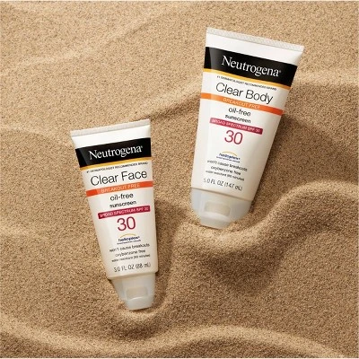 Neutrogena Clear Face Liquid Sunscreen Lotion  SPF 30  3 fl oz