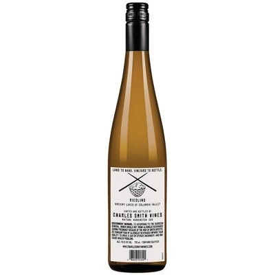 Kung Fu Girl Riesling White Wine by Charles Smith  750ml Bottle