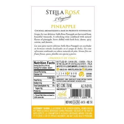 Stella Rosa Pineapple White Wine  750ml Bottle