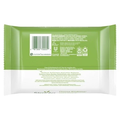 Simple Facial Wipes, Cleansing (old formulation)