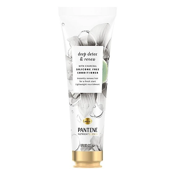 Pantene Blends Deep Detox & Renew With Charcoal Silicone Free Conditioner  8 fl oz
