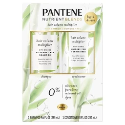 Pantene Pantene Nutrient Blends Dual Pack With Bamboo Shampoo And Conditioner  17.8 fl oz