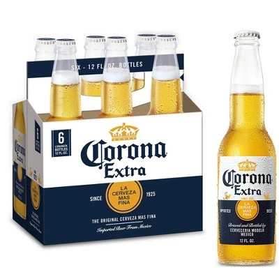 Corona Extra Lager Beer  6pk/12 fl oz Bottles